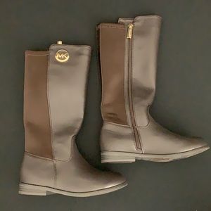 Brown Michael Kors little girl boots